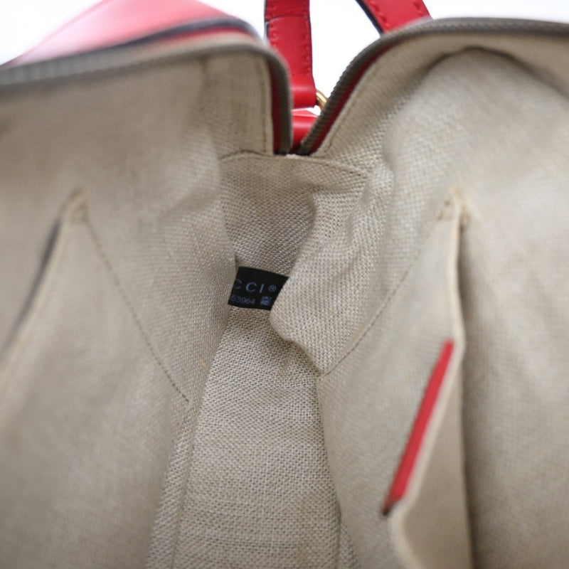 Gucci Bee Web Camera Leather Red Bag