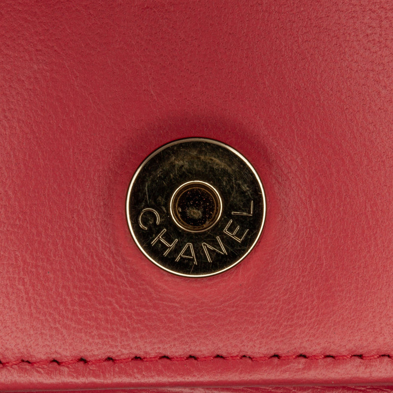 CC Quilted Lambskin Double Stitch Tassel Wallet On Chain - Image 10