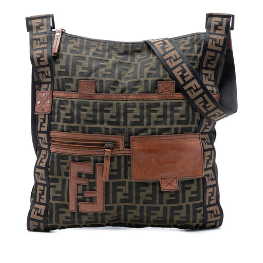 Zucca Canvas FF Flat Messenger Bag - Image 1