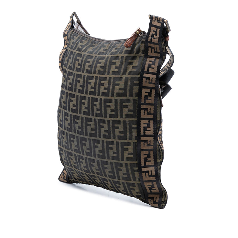 Zucca Canvas FF Flat Messenger Bag - Image 2
