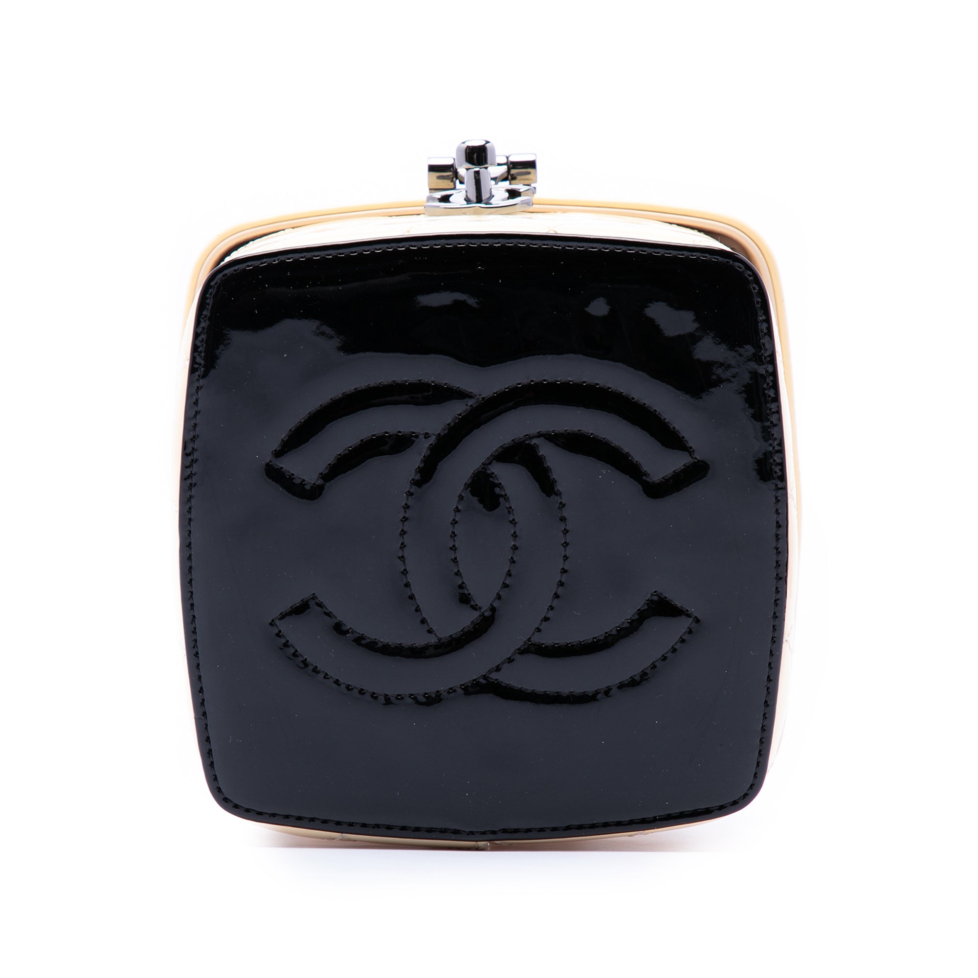 Mini CC Quilted Patent Vanity Bag - Image 3