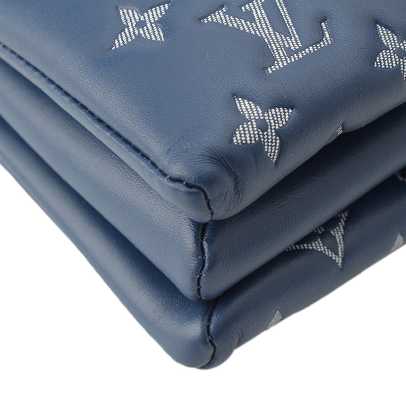 Monogram Embossed Denim Lambskin Coussin PM - Image 10