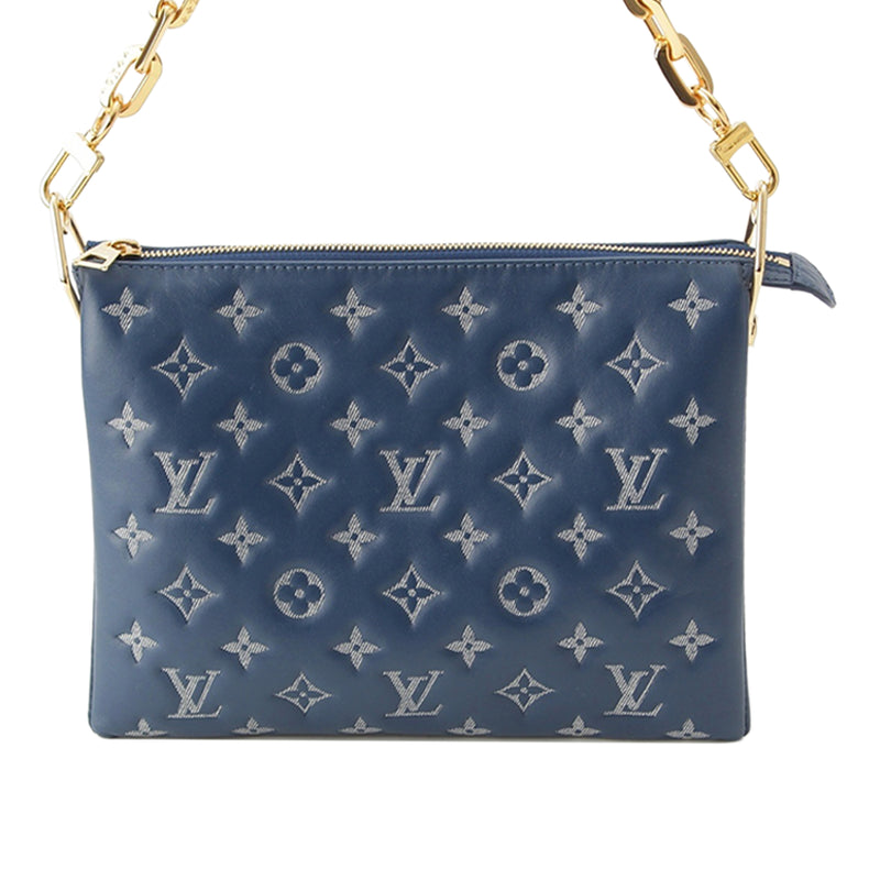 Monogram Embossed Denim Lambskin Coussin PM - Image 2