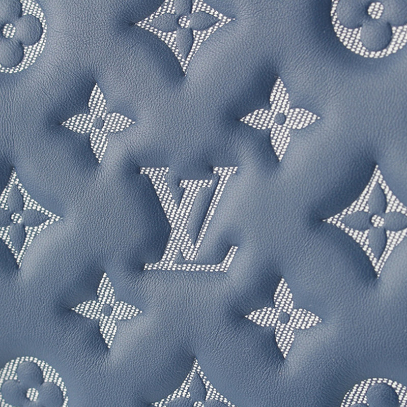 Monogram Embossed Denim Lambskin Coussin PM - Image 9