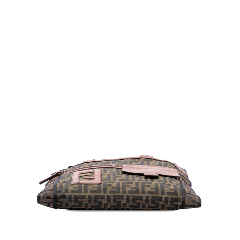 Zucca Canvas FF Flat Messenger Bag - Image 3