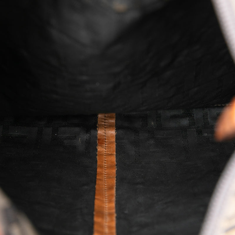 Zucca Canvas FF Flat Messenger Bag - Image 4