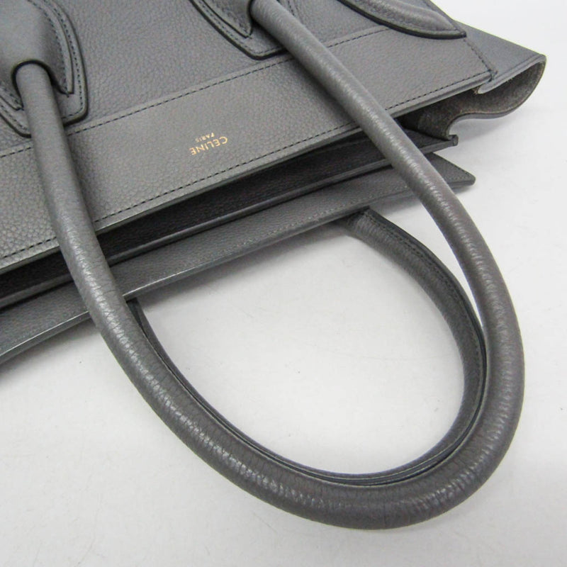 Celine Luggage Smooth Leather Gray Bag