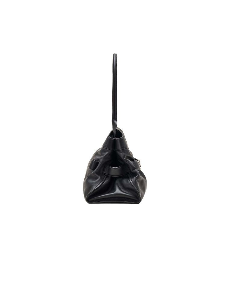Marc Jacobs Smooth Leather Shoulder Bag — Black