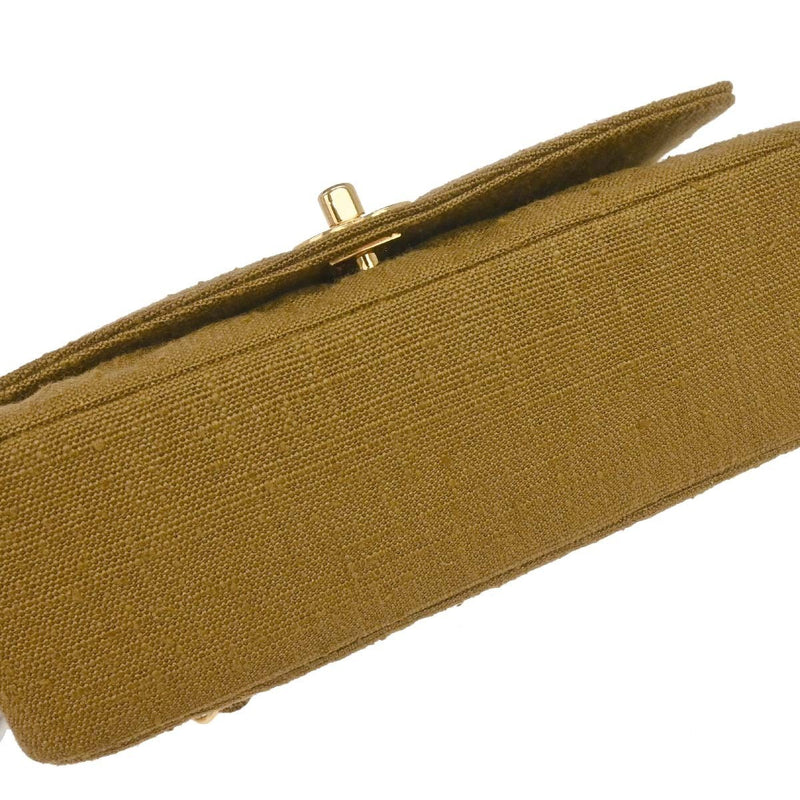 Chanel Vintage Diana Flap Quilted Canvas Brown Bag