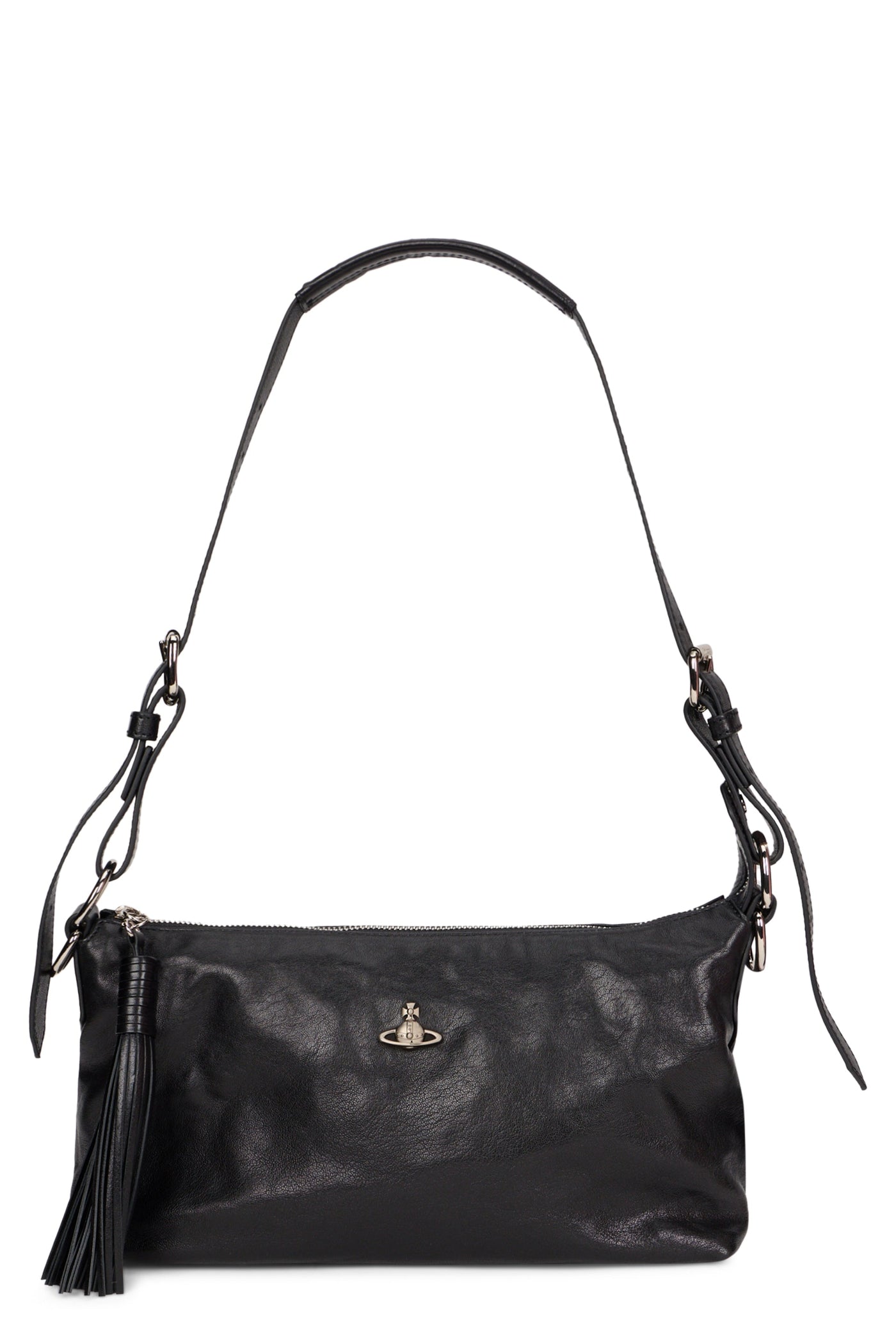 Vivienne Westwood Shoulder Bag — Black Calfskin