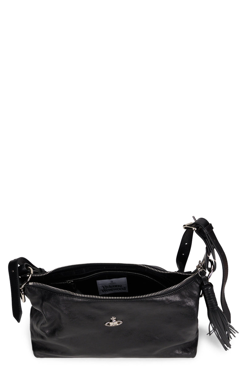 Vivienne Westwood Shoulder Bag — Black Calfskin