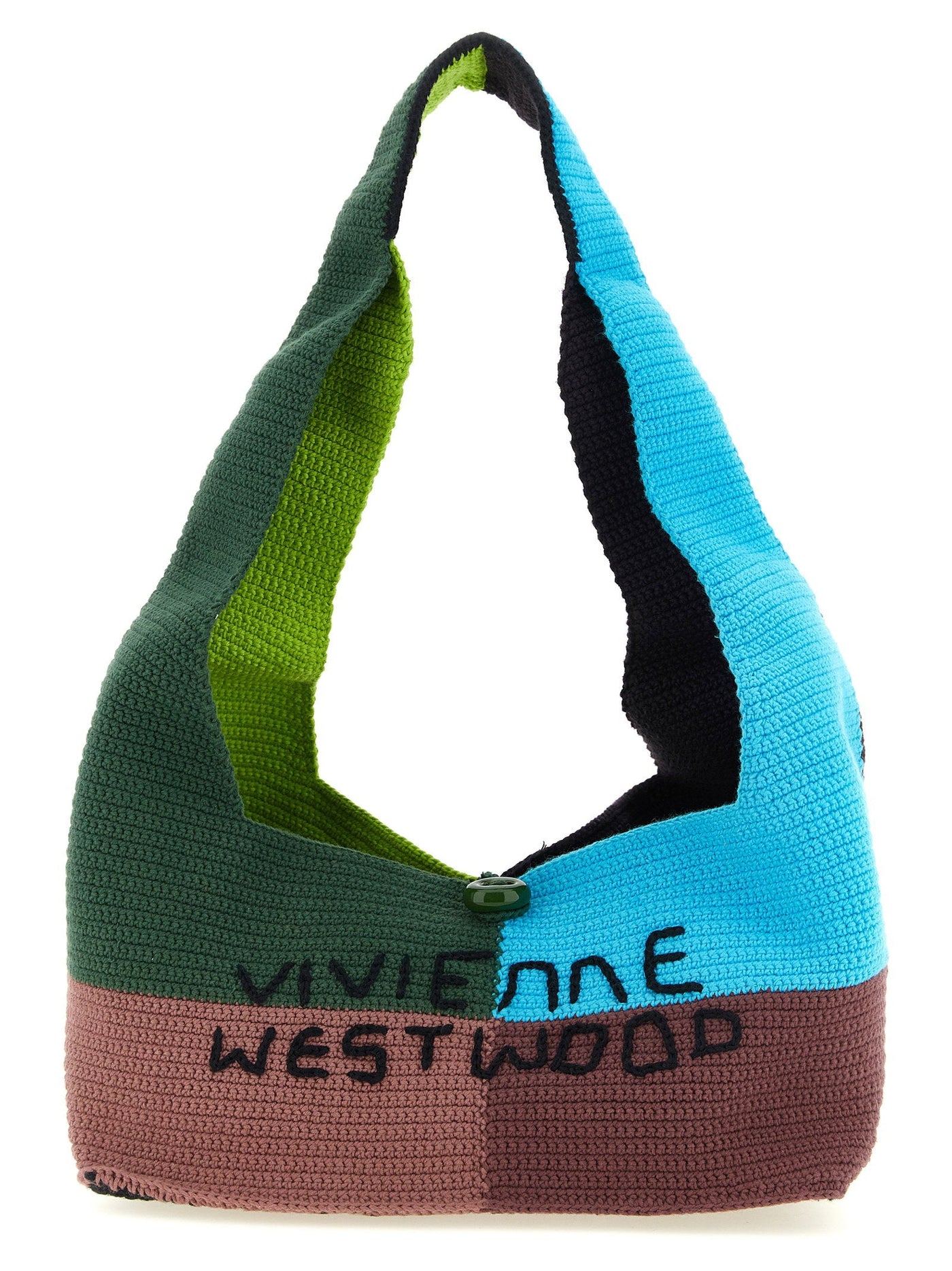 Vivienne Westwood Ellie Shoulder Bag — Multi Pure Cotton Crochet
