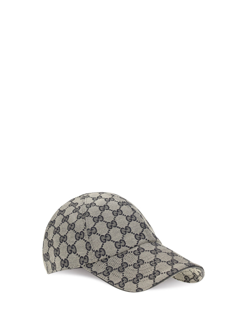 Gucci 8757334hbks Gg Canvas Baseball Cap — Blue Cotton; Polyamide; Polyester Caps