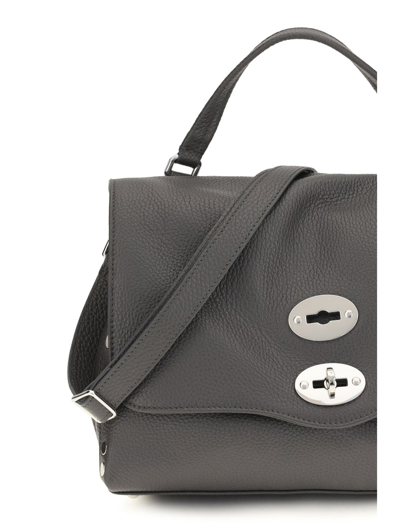 Zanellato Shoulder Bag — Gray Calf Leather Bos Taurus