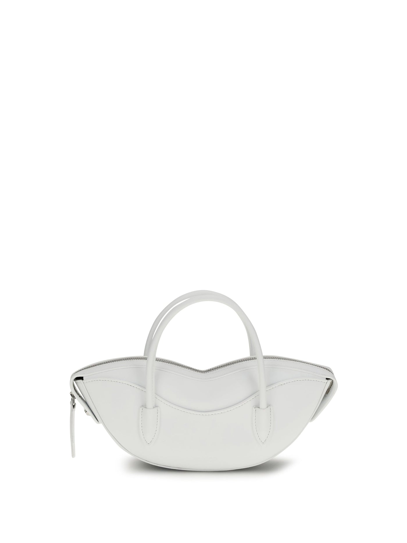 Fiorucci Mini Lips Shoulder Bag — White Calf Leather Bos Taurus
