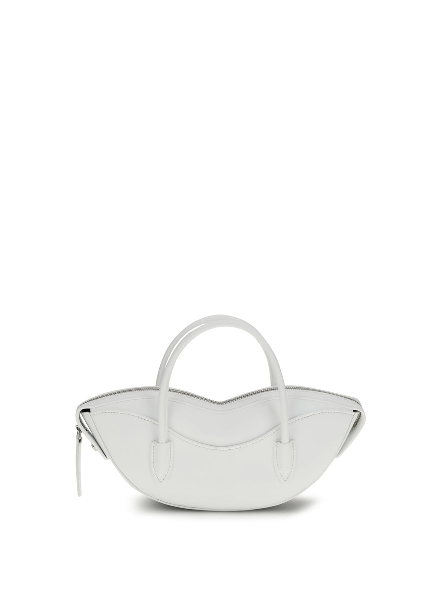 Fiorucci Mini Lips Shoulder Bag — White Calf Leather Bos Taurus