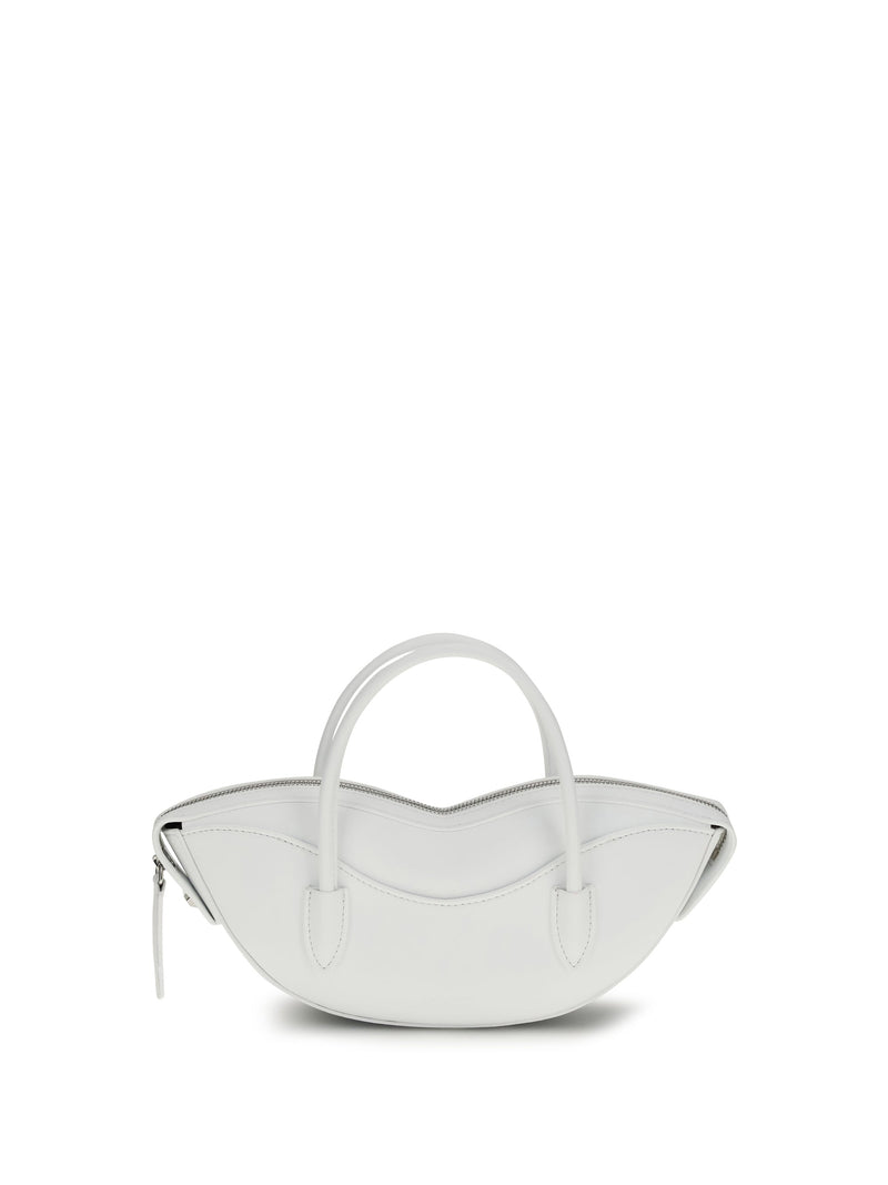 Fiorucci Lips Shoulder Bag — White Calf Leather