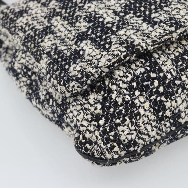 Chanel Camellia Messenger Tweed Black