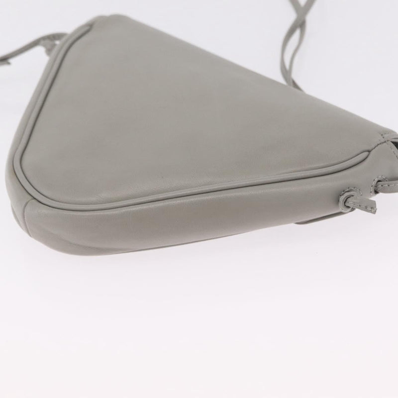 Celine Triangle Leather Gray Bag