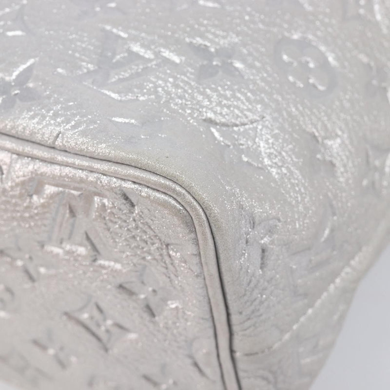 Louis Vuitton Halo Limited Edition Shimmer Monogram Embossed Leather Silver Bag