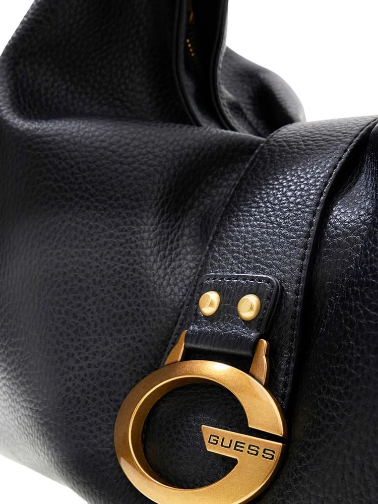 Guess Shoulder Bag — Black Polyurethane
