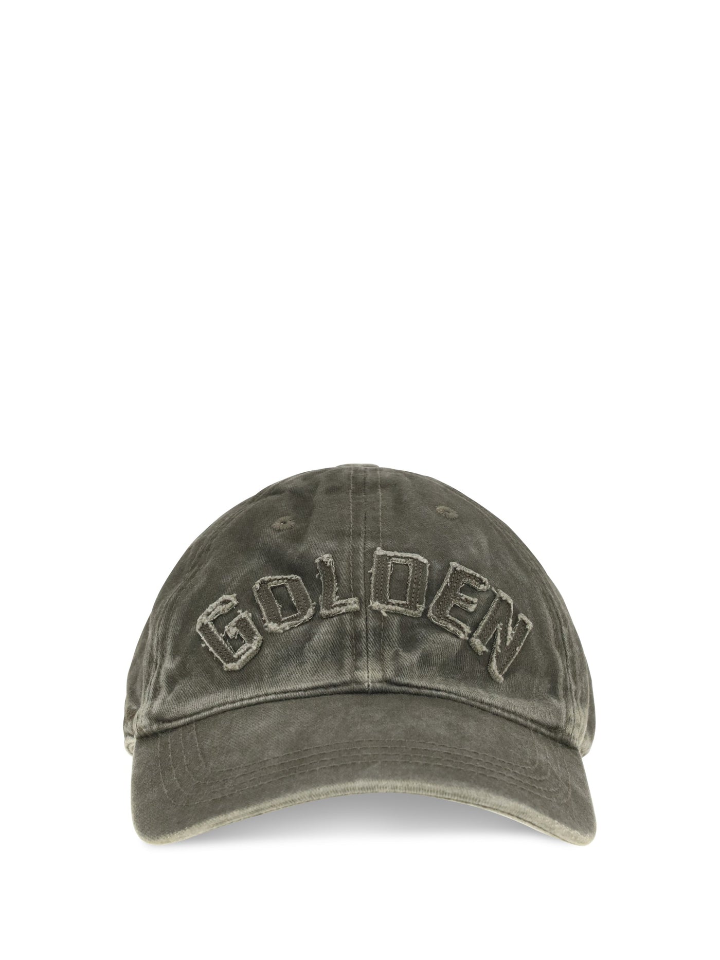 Golden Goose Gup02837p002734 Baseball Cap — Gray Cotton Caps
