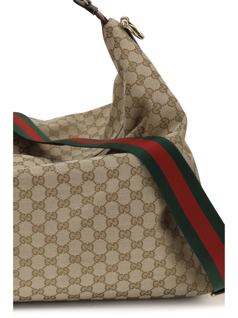 Gucci Brera Shoulder Bag — Beige Fabric
