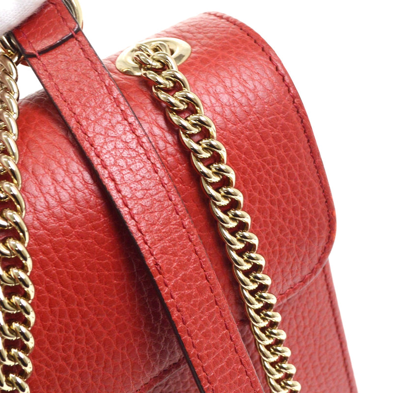 Gucci Interlocking Leather Red Bag
