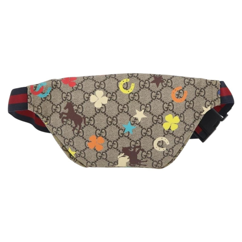 Gucci Childrens Belt Bag Printed Gg Coated Canvas Beige