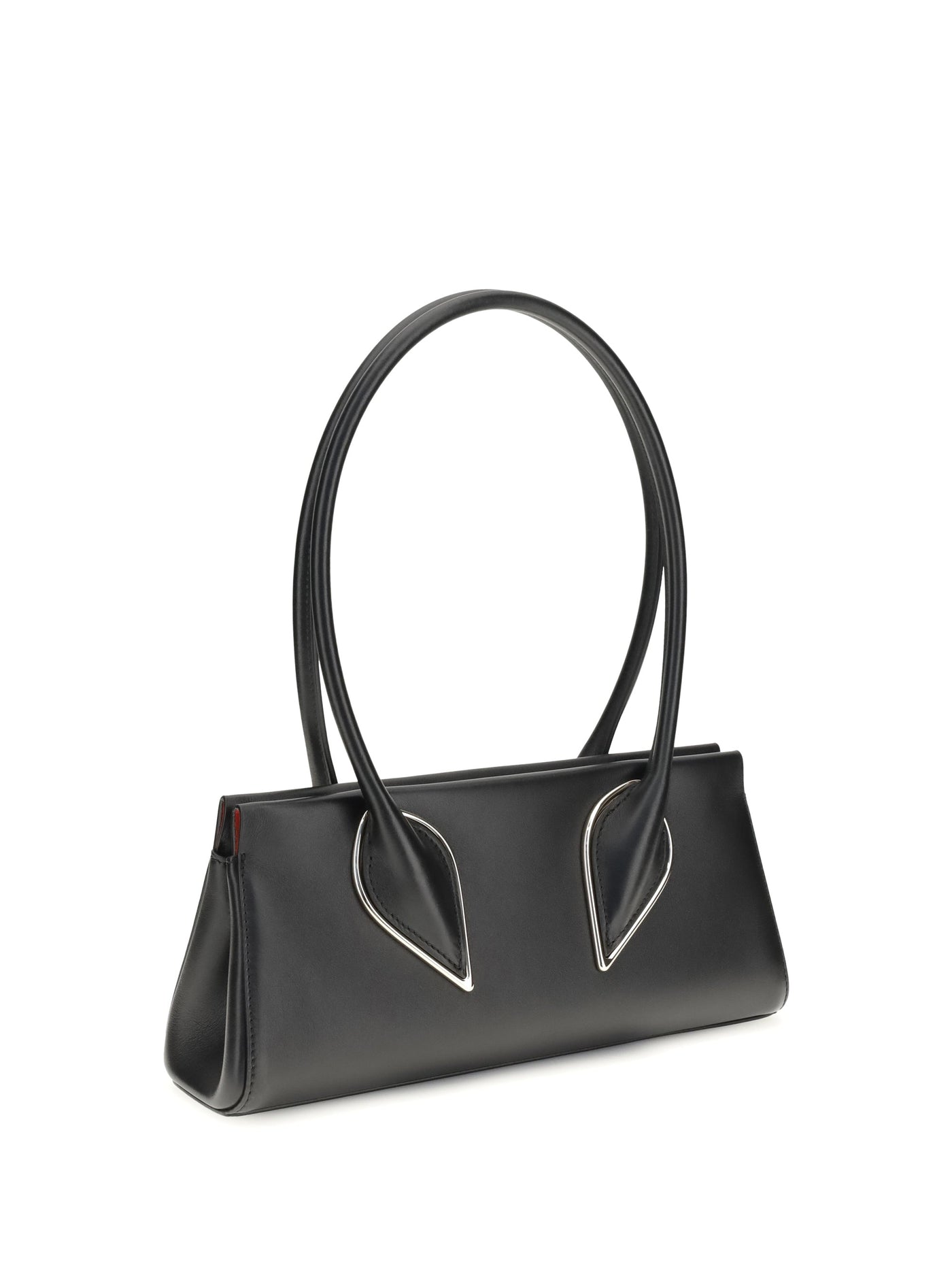 Christian Louboutin Venus Shoulder Bag — Black Calfskin Leather