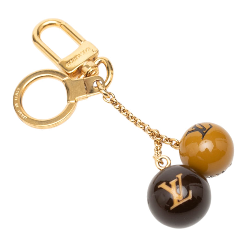 Gold Plated Strass and Resin Jack and Lucie Key Holder and Bag Charm - Image 3