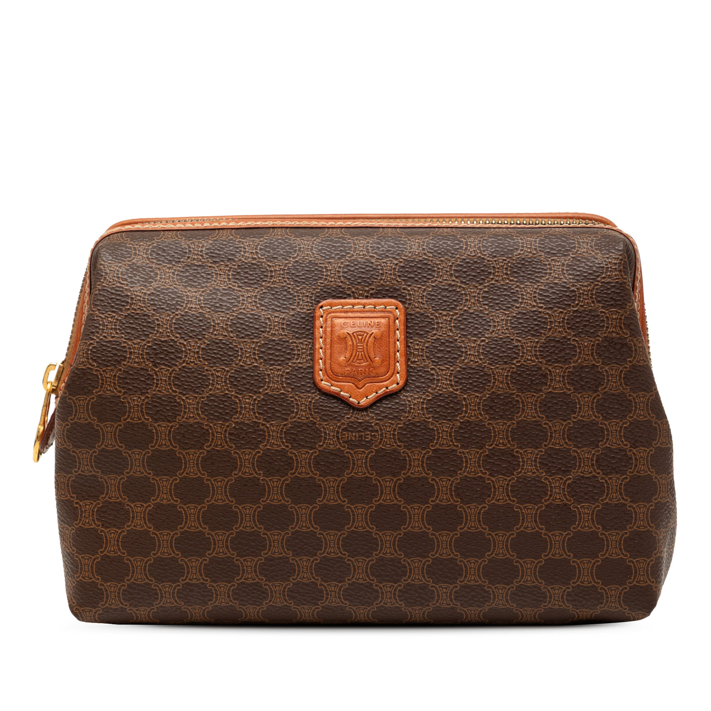Macadam Coated Canvas Pouch - Image 1