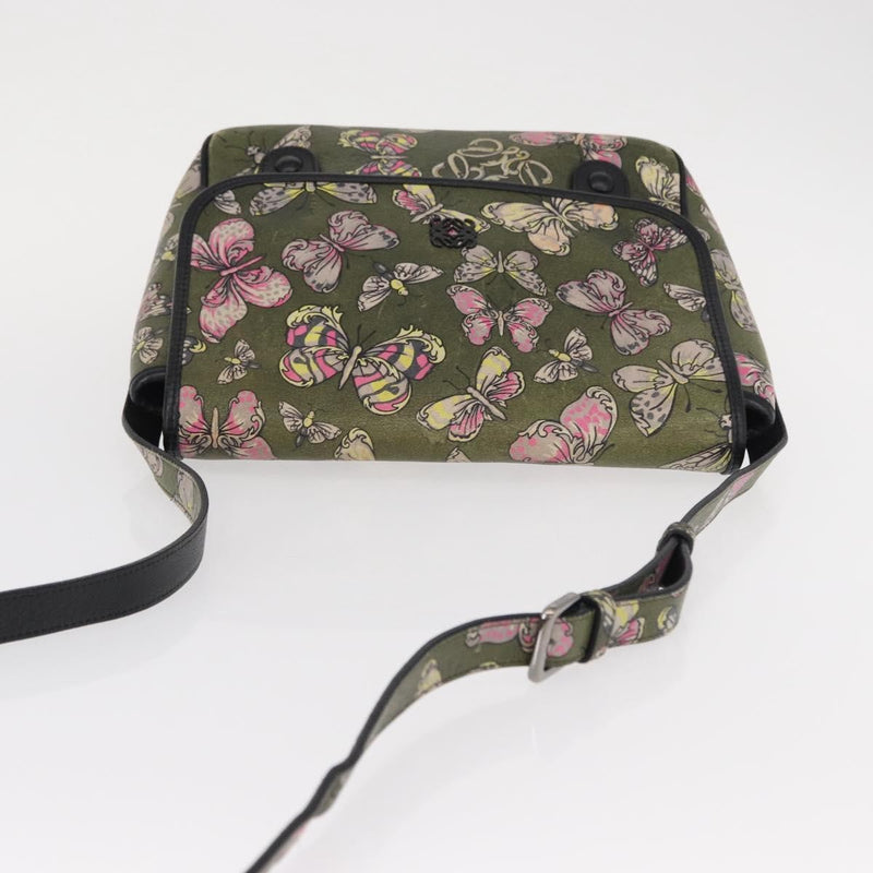 Loewe Messenger Printed Leather Green
