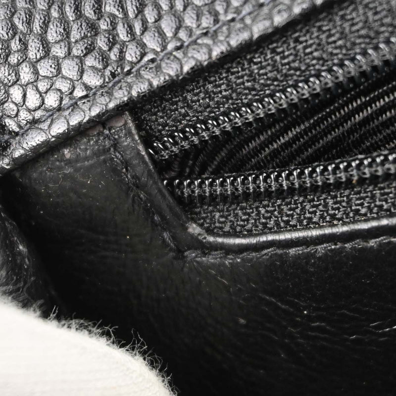 Chanel Vintage Top Handle Vertical Quilt Caviar Black Calfskin Bag