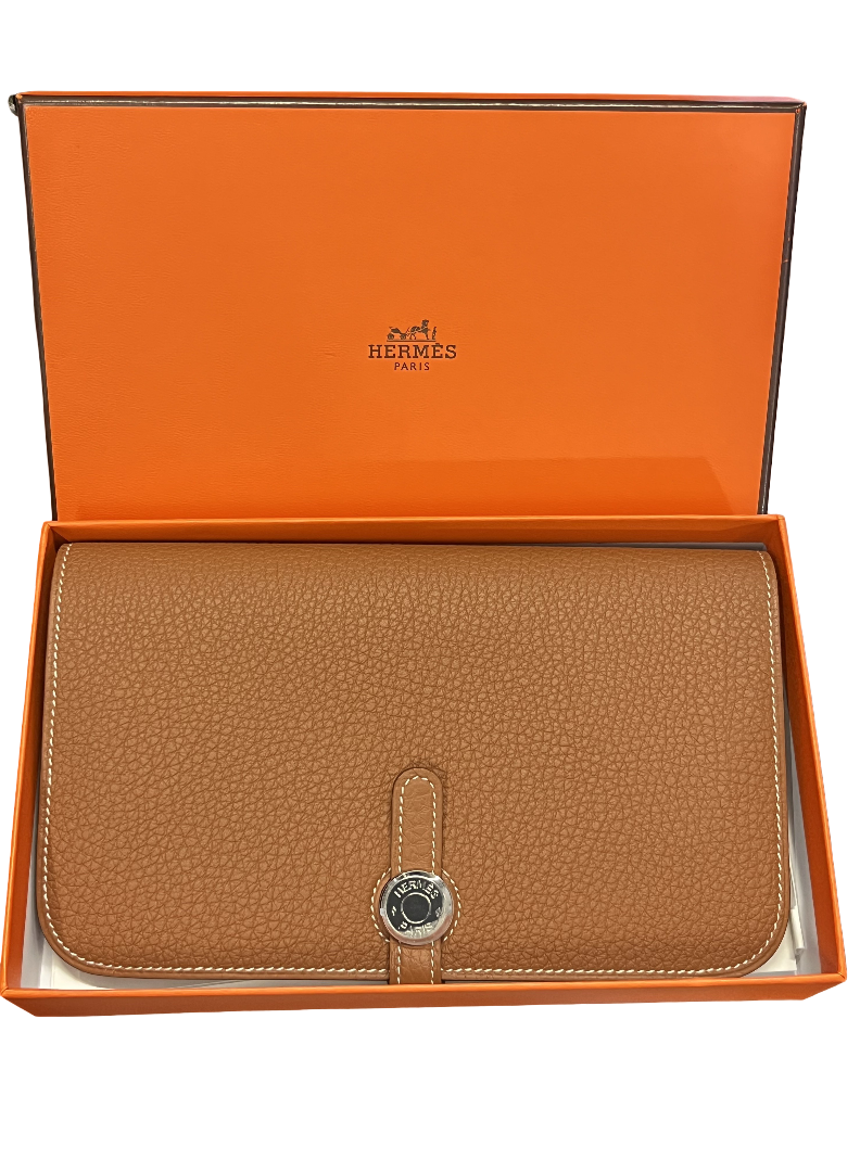 Hermes Dogon Waist Leather Brown Bag