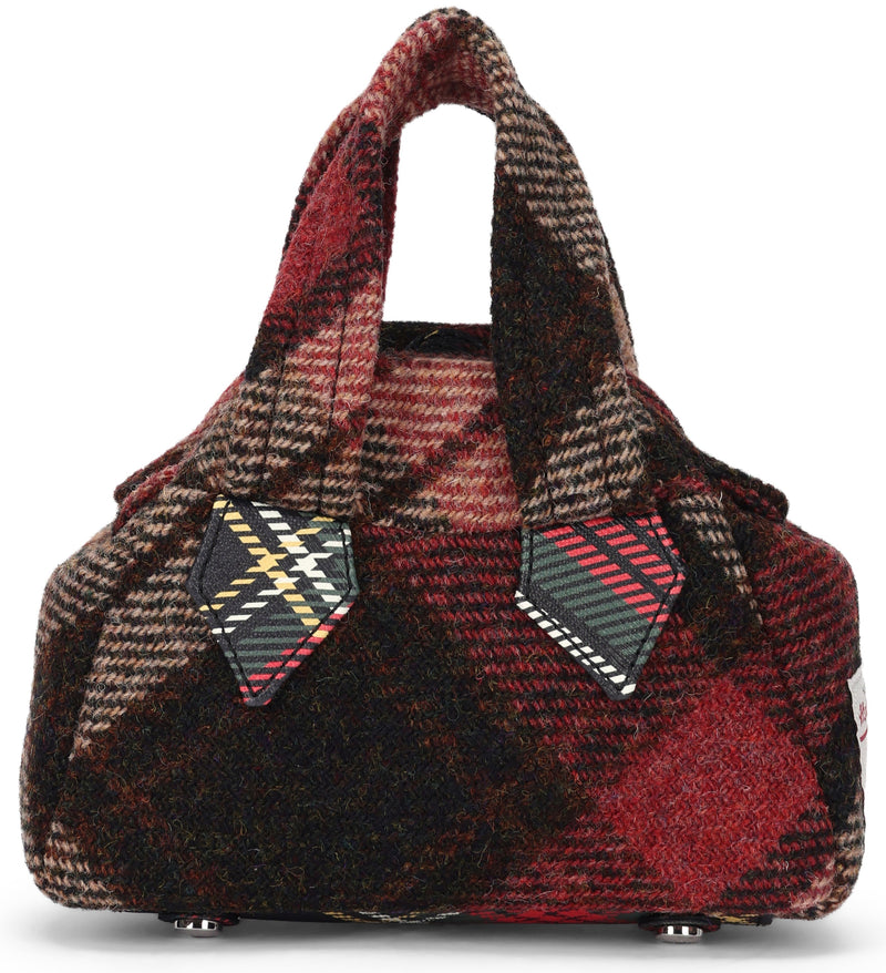 Vivienne Westwood Tartan Wool Tweed Top Handle Bag — Multicolor
