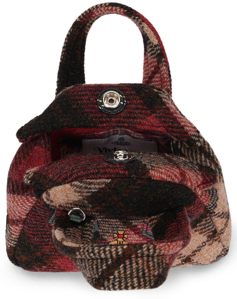 Vivienne Westwood Tartan Wool Tweed Top Handle Bag — Multicolor