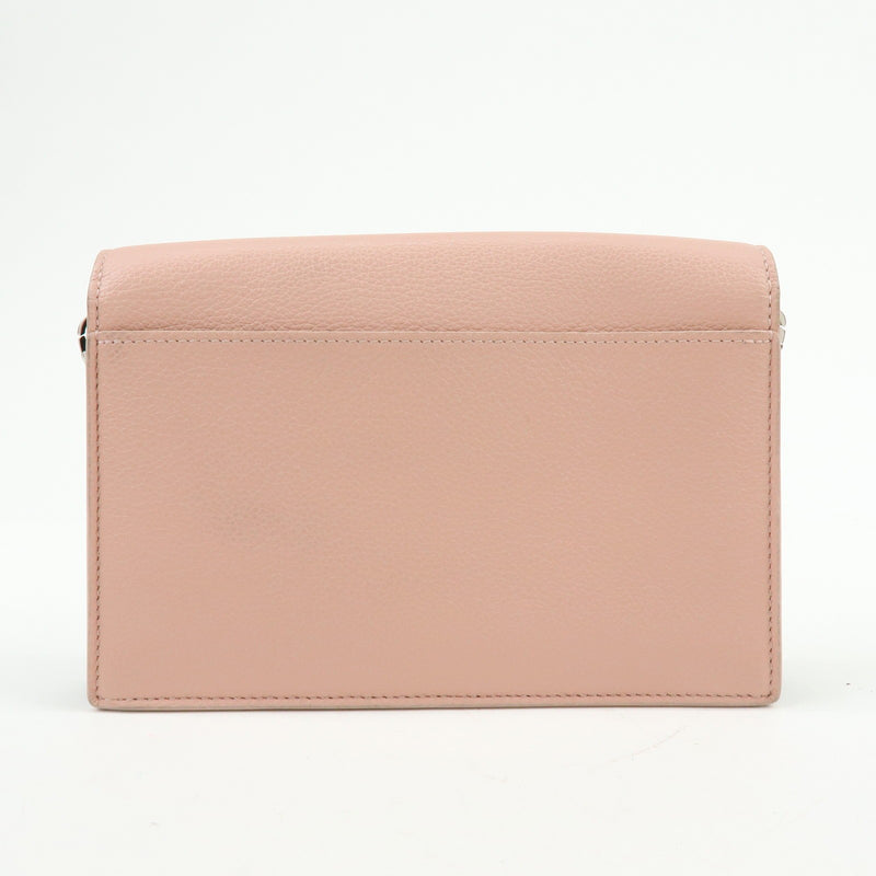 Louis Vuitton Mylockme Chain Pochette Leather Pink Bag