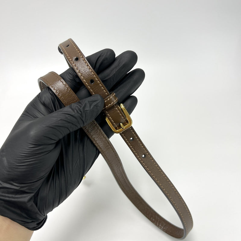 Gucci Horsebit 1955 Gg Coated Canvas With Leather Brown Other Bag