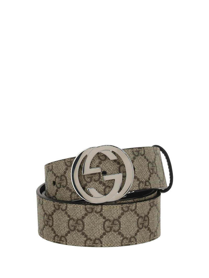 Gucci Gg Belt — Beige