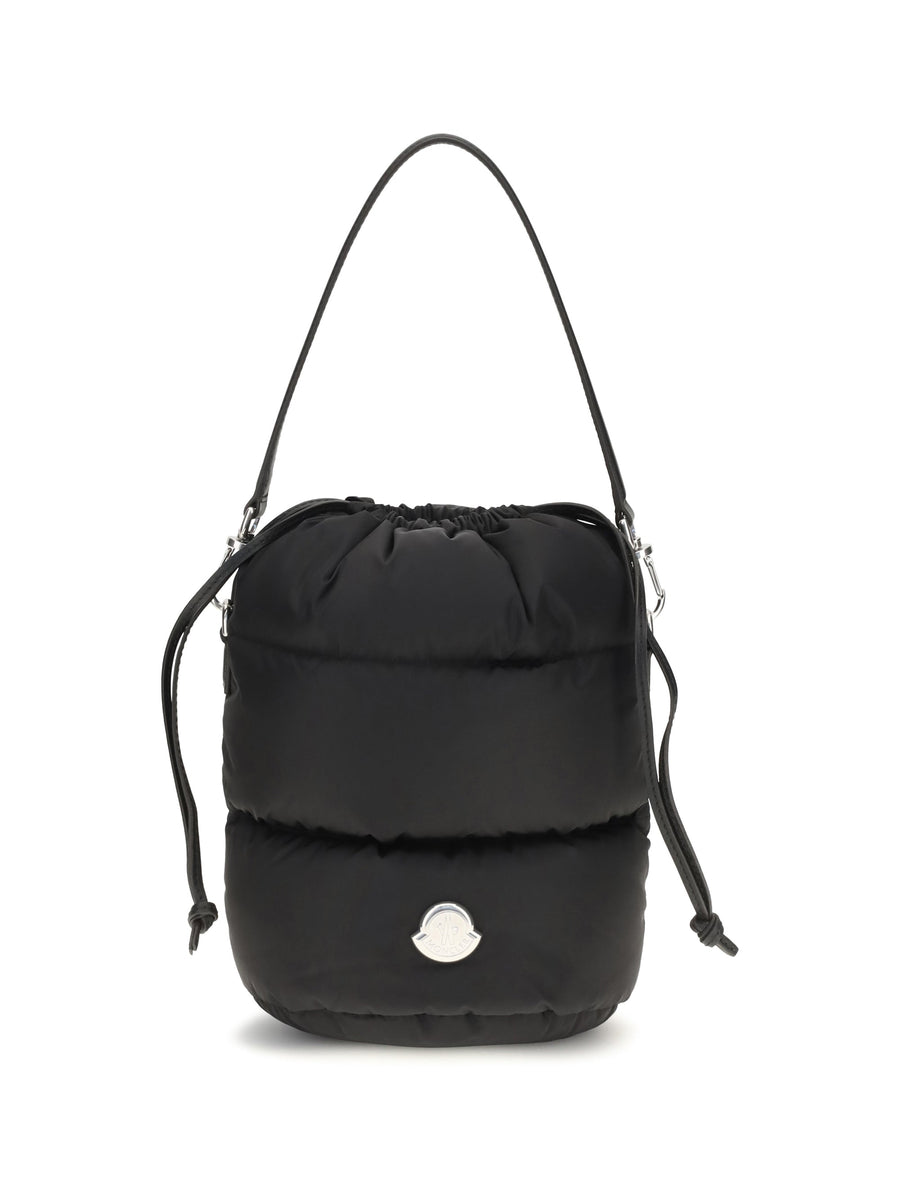 Moncler Caradoc Bucket Bag — Black Nylon