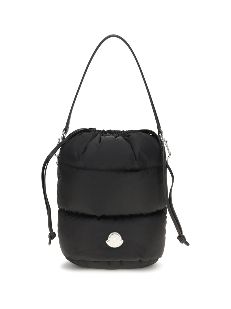 Moncler Caradoc Bucket Bag — Black Quilted Nylon