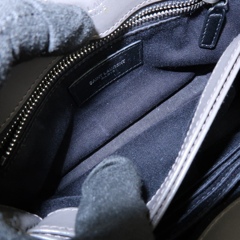 Saint Laurent Loulou Matelasse Chevron Leather Gray Bag