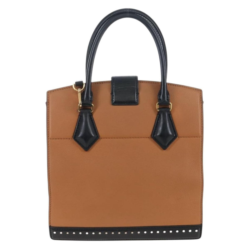 Louis Vuitton Cour Marly Leather With Studded Detail Beige Bag