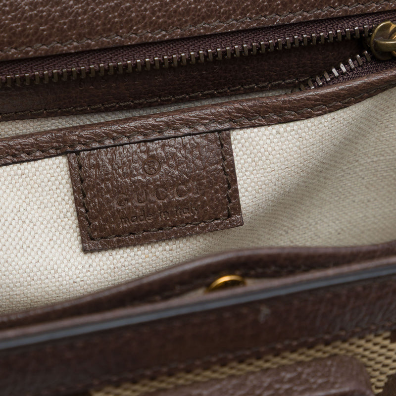 Small Jumbo GG Canvas Bamboo 1947 Top Handle Bag - Image 5