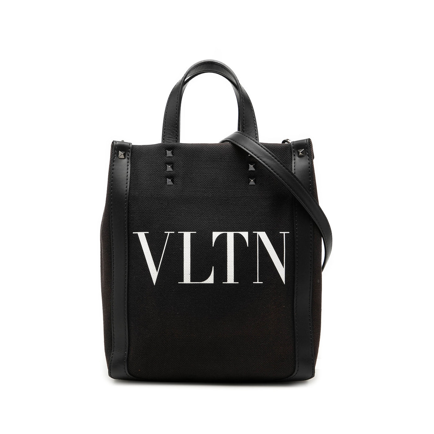 Mini Canvas Rockstud VLTN Tote - Image 1