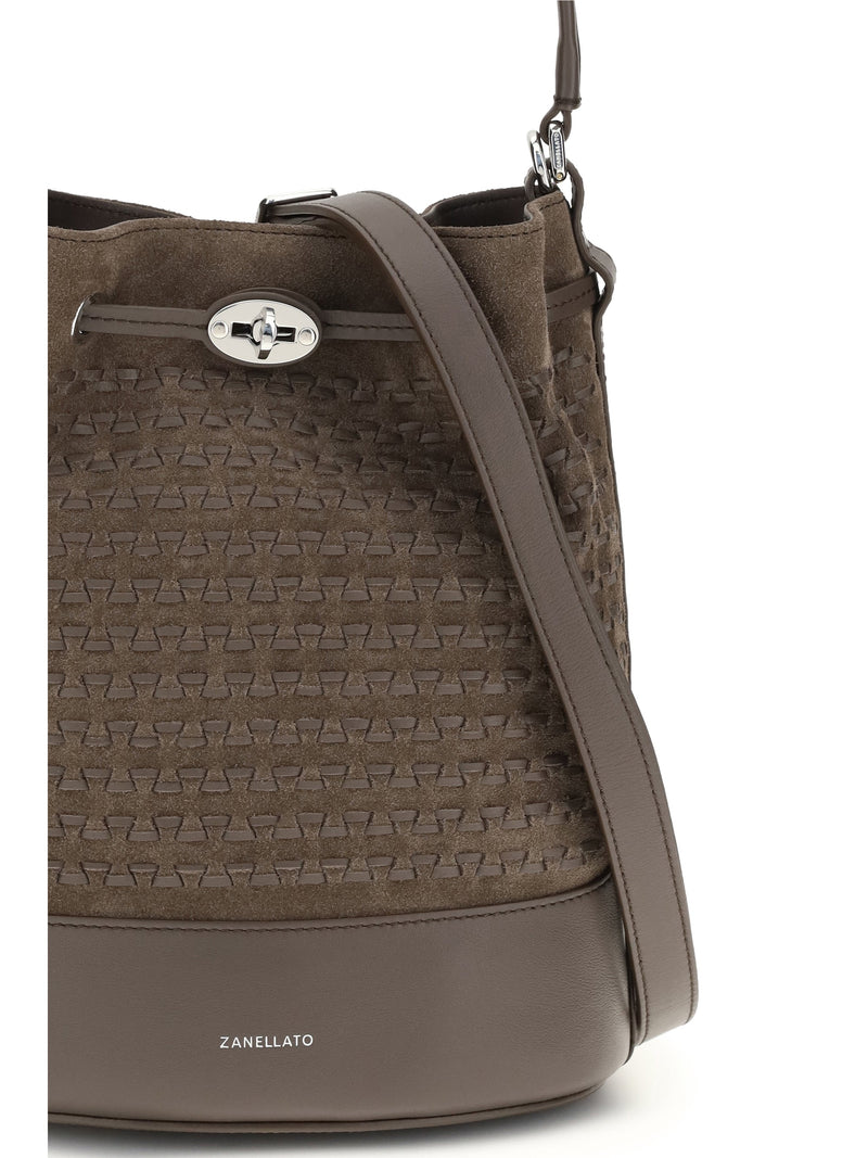 Zanellato Monda Bucket Bag — Beige Calf Leather Bos Taurus