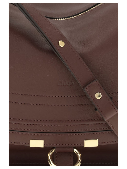 Chloé Marcie Shoulder Bag — Brown Calf Leather
