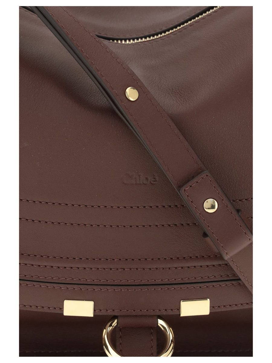 Chloé Marcie Shoulder Bag — Brown Calf Leather