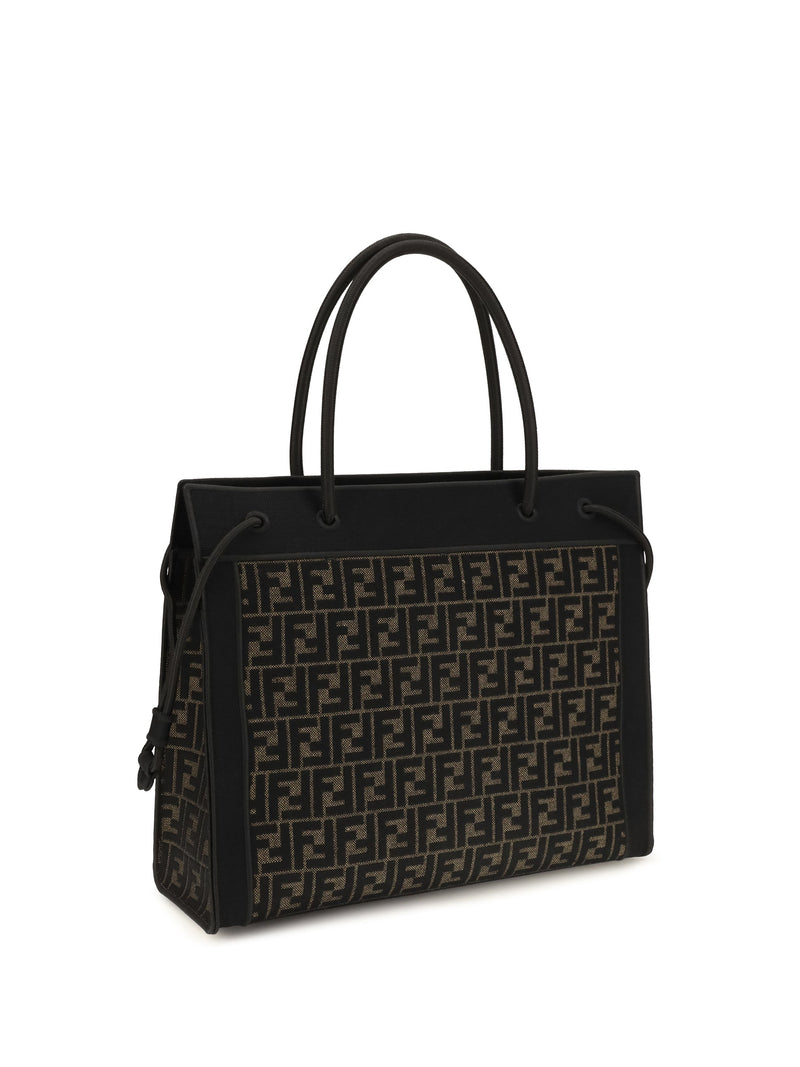 Fendi Stencil Shoulder Bag — Black
